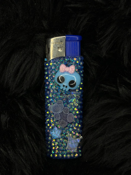 Blue skull junk lighter
